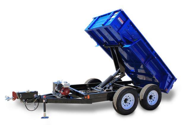 Rental store for TRAILER 2-AXLE HYD DUMP RED 5X10 10K in Canby OR